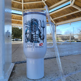 'Poseidon I'd Rather Be Under Pressure' Scuba Diving Stainless Steel Travel Mug