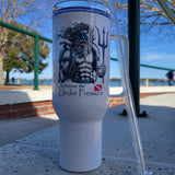 'Poseidon I'd Rather Be Under Pressure' Scuba Diving Stainless Steel Travel Mug