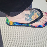 'Pink Solitude / Surreal' Flip-Flops – Ocean-Inspired Style