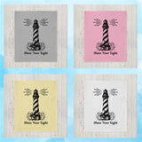 'Shine Your Light' Lighthouse Throw Blanket