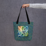 'Dolphins Tree of Life' Tote Bag - Ocean-Inspired Style