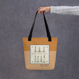 'Shine Your Light' 7 NC Lighthouses Tote Bag