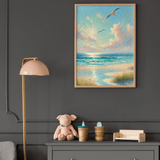 'Radio Beach / Soft' Canvas Wall Art