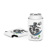 'Poseidon I'd Rather Be Surfing' Can Cooler β Ocean-Inspired Style