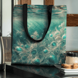 'Bahamian Waters Surreal Turquoise' Tote Bag – Ocean-Inspired Style