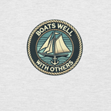 'Boats Well With Others / Sail' Crew Neck Sweatshirt