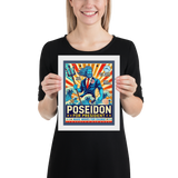 'Poseidon for Change' Framed Poster – Ocean-Inspired Style