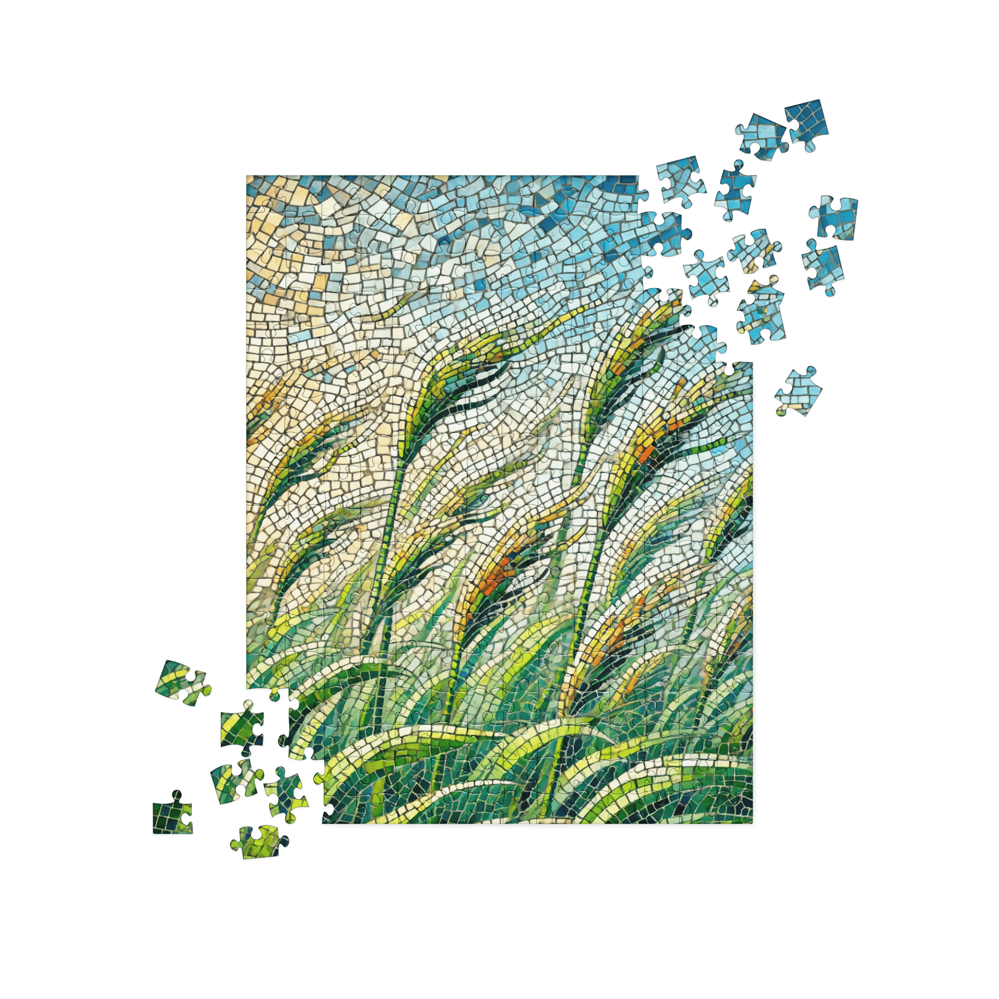 Mosaic Green Sea Grass Nature Puzzle 252 pieces