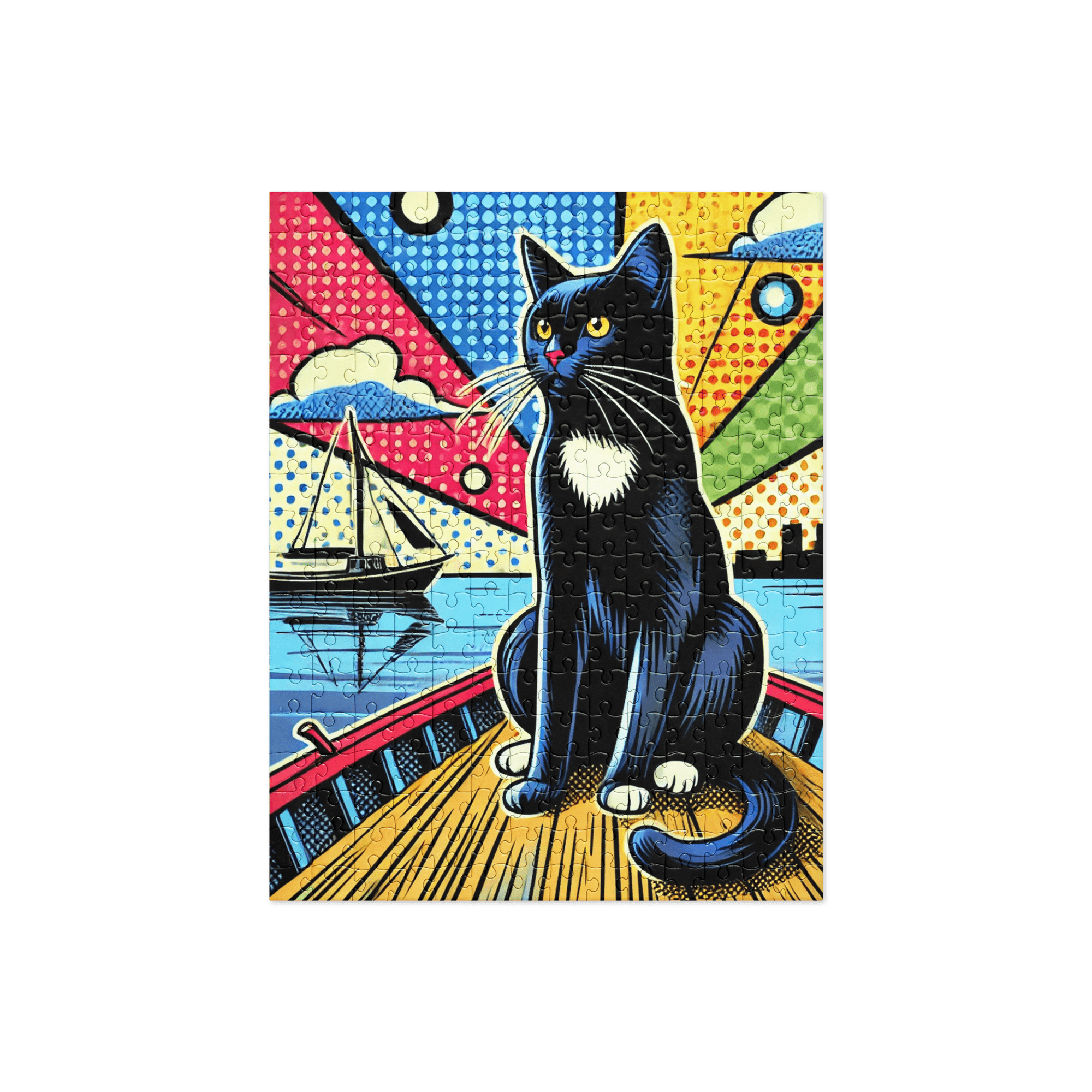Coco Sailing Kitty Pop Art Puzzle 252 pieces