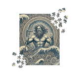 Poseidon Blue Mandalas Mythical Ocean Puzzle 252 pieces