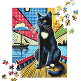 Coco Sailing Kitty Pop Art Puzzle 252 pieces