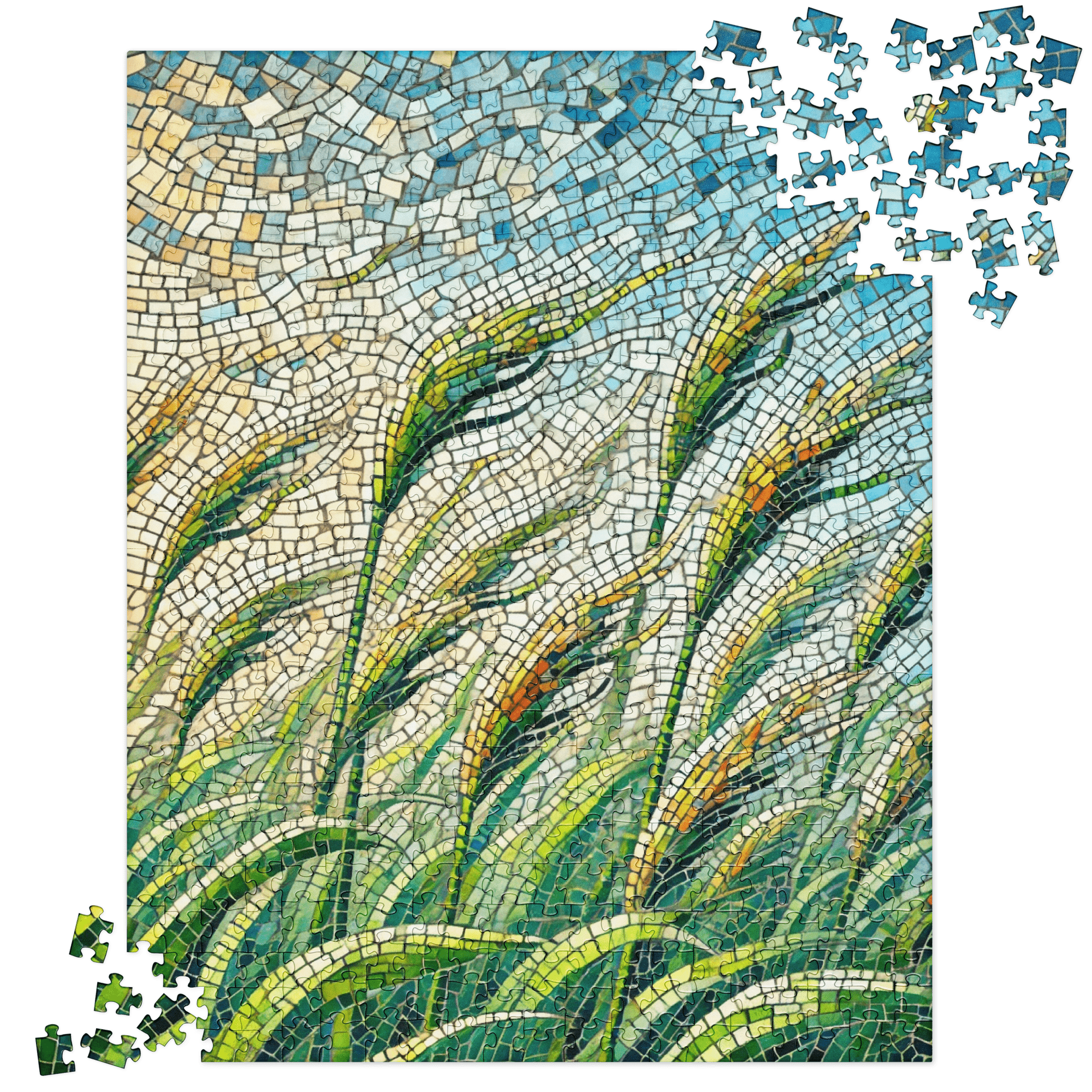 Mosaic Green Sea Grass Nature Puzzle 520 pieces
