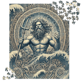 Poseidon Blue Mandalas Mythical Ocean Puzzle 520 pieces