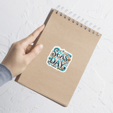 'Seas The Day / Shell' Bubble-free Stickers - Waterproof & Bold