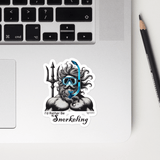 'Poseidon I'd Rather Be Snorkeling' Bubble-free Sticker β Waterproof & Bold