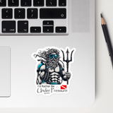 'Poseidon I'd Rather Be Under Pressure' Scuba Diving Bubble-free Sticker β Waterproof & Bold