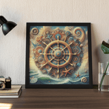 'Ships Wheel Fantasy' Canvas Wall Art