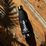 'Be The Light' Lighthouse Black Stainless Steel Bottle