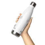 'Shine Your Light' Lighthouse White Stainless Steel Bottle