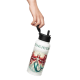 'Scarlet' Mermaid Stainless Steel Water Bottle