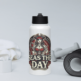 'Seas The Day / Wench' Stainless Steel Water Bottle