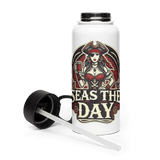 'Seas The Day / Wench' Stainless Steel Water Bottle