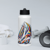'Sailing In Color' Stainless Steel Water Bottle