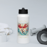 'Luna' Mermaid Flourish Stainless Steel Water Bottle