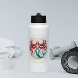 'Scarlet' Mermaid Flourish Stainless Steel Water Bottle