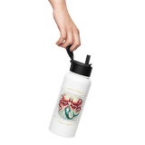 'Scarlet' Mermaid Flourish Stainless Steel Water Bottle