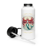 'Scarlet' Mermaid Flourish Stainless Steel Water Bottle