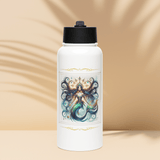 'Natasha' Mermaid Flourish Stainless Steel Water Bottle