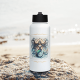 'Natasha' Mermaid Flourish Stainless Steel Water Bottle