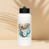 'Livia' Mermaid Flourish Stainless Steel Water Bottle