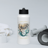 'Livia' Mermaid Flourish Stainless Steel Water Bottle