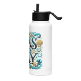 'Seas The Day / Shell' Stainless Steel Water Bottle
