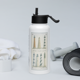 'Shine Your Light' 7 NC Lighthouses Stainless Steel Water Bottle