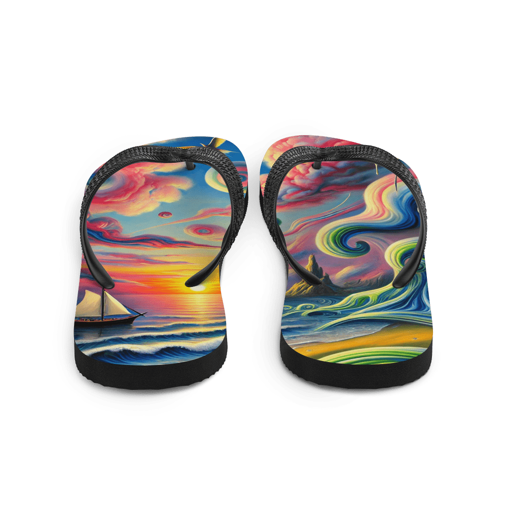 Flip Flops Pink Solitude Surreal Back