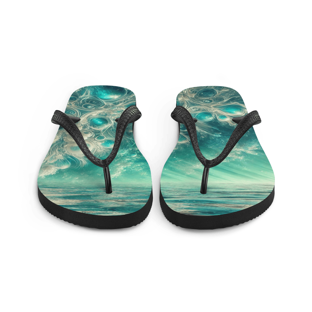 Flip Flops Bahamian Waters Surreal Style 2 Front