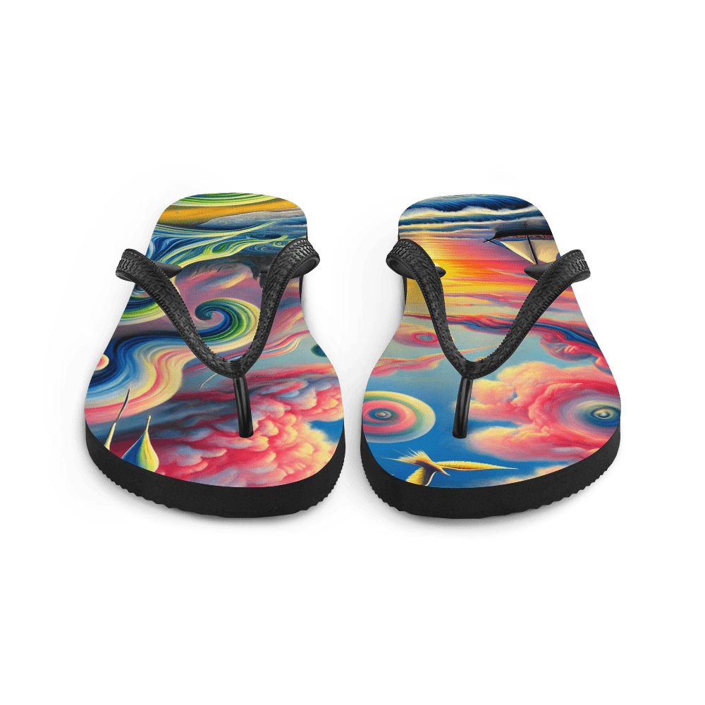 Flip Flops Pink Solitude Surreal Front