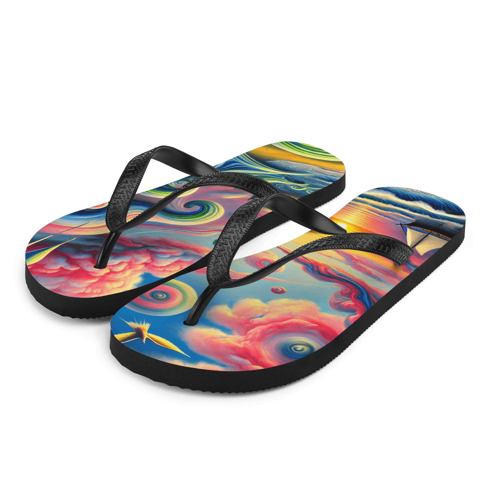 Flip Flops Pink Solitude Surreal Front Left