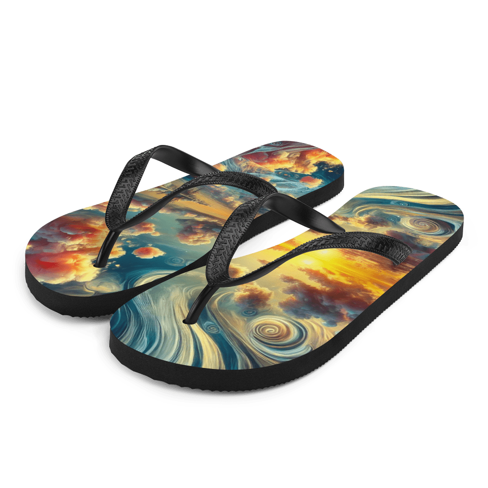 Flip Flops Bahamas Surreal Sunset Front Left