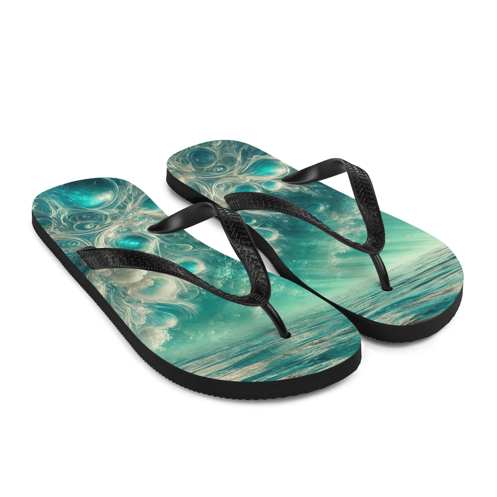 Flip Flops Bahamian Waters Surreal Style 2 Front Right