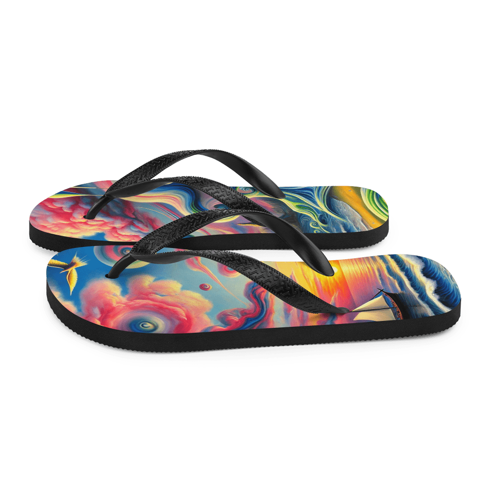 Flip Flops Pink Solitude Surreal Left