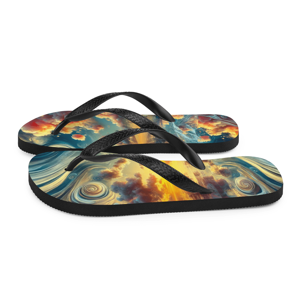 Flip Flops Bahamas Surreal Sunset Left