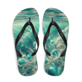 Flip Flops Bahamian Waters Surreal Style 2 White Top