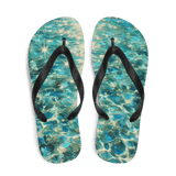 Flip Flops Bahamian Waters Post Impressionistic White Top