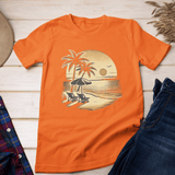 'Beach Scene - Serene Sunset' Unisex Classic T-Shirt – Nautical Style Meets Comfort