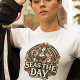 'Seas The Day / Wench' Short-Sleeve T-Shirt β Nautical Style Meets Comfort