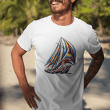 'Sailing In Color' Sailboat - Unisex T-Shirt – Nautical Style Meets Comfort